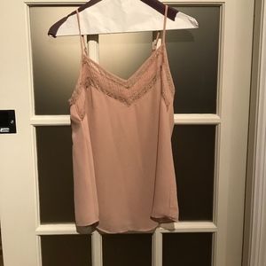Pink lace cami